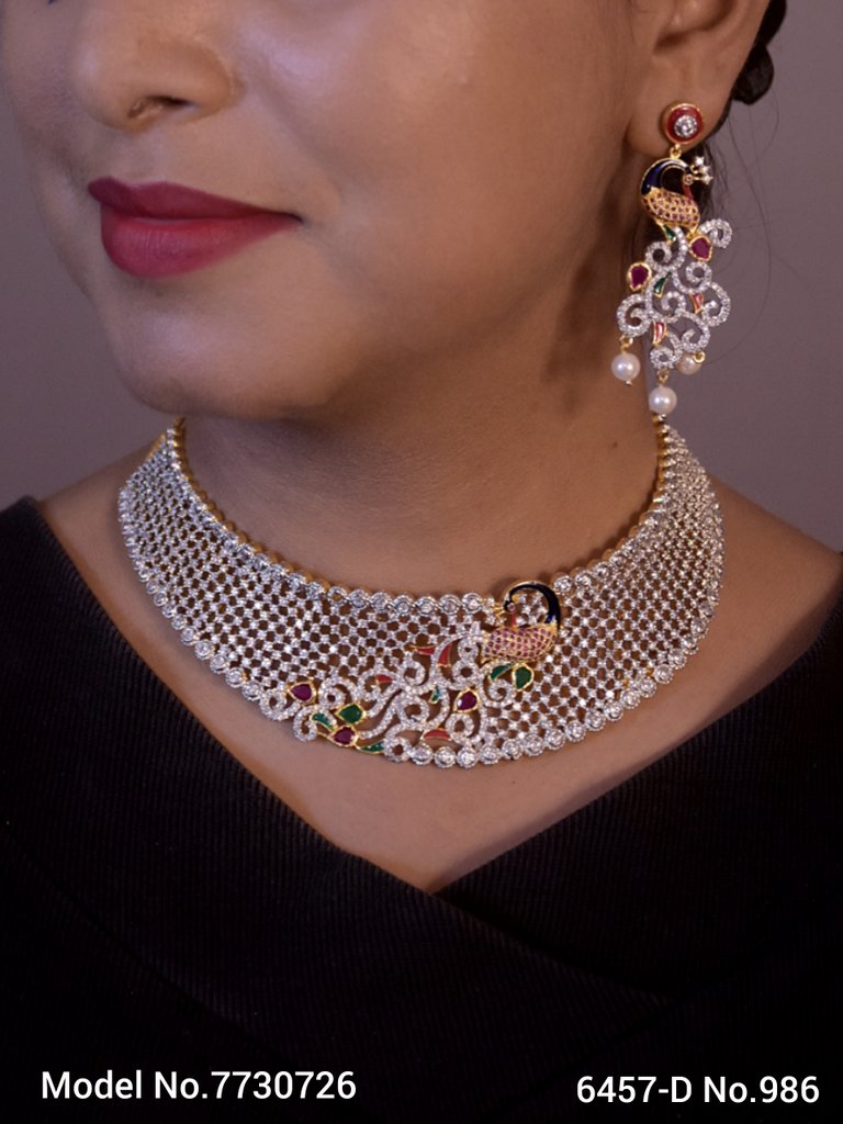 CZ Choker Necklaces — Indian Jewelry Online USA | Amaara World