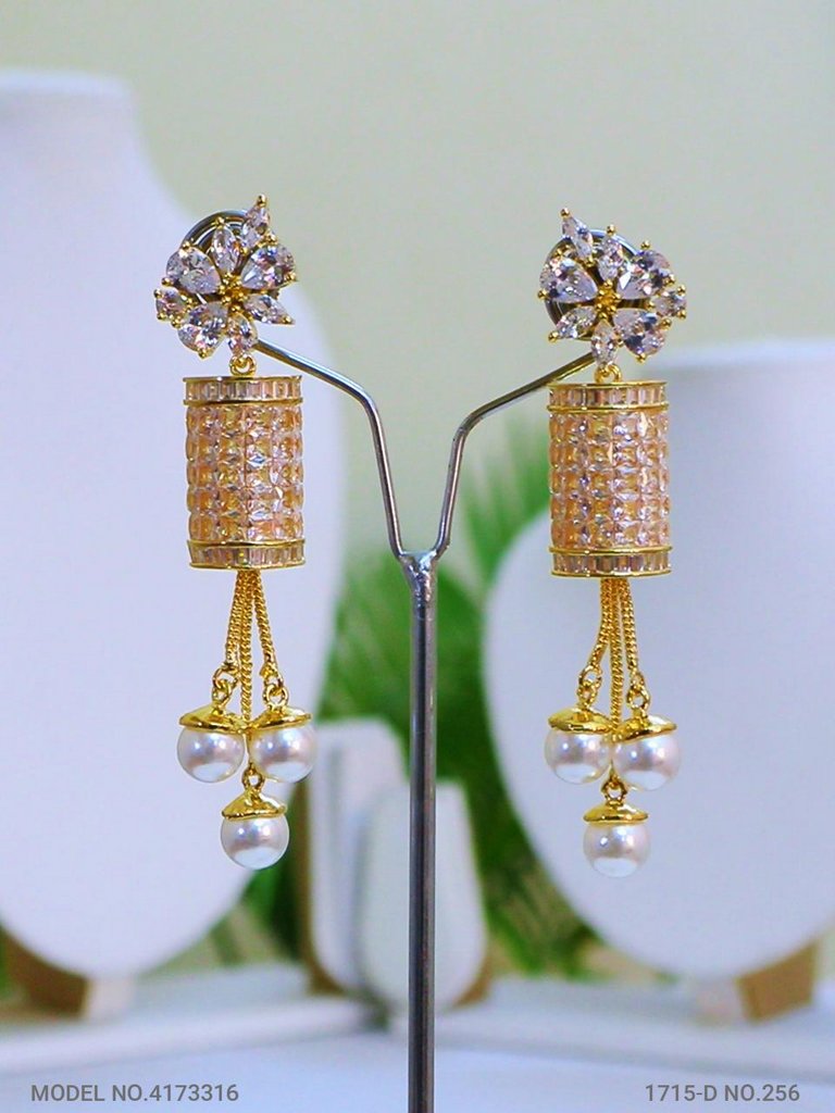Diamond Replica Earrings - Amaara World USA - SKU 4173316