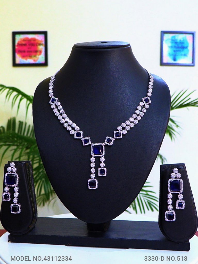 Classic Cz Necklace | Light Sets for All Occasions - Style 1 - Amaara World