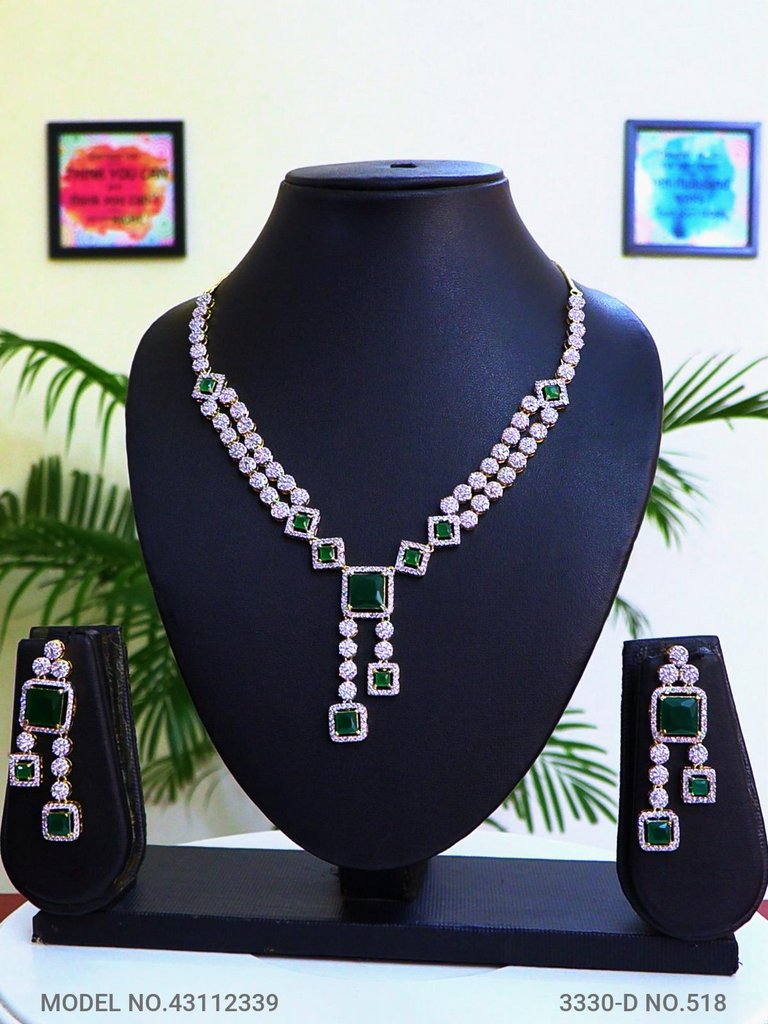 Classic Cz Necklace | Light Sets for All Occasions - Style 5 - Amaara World