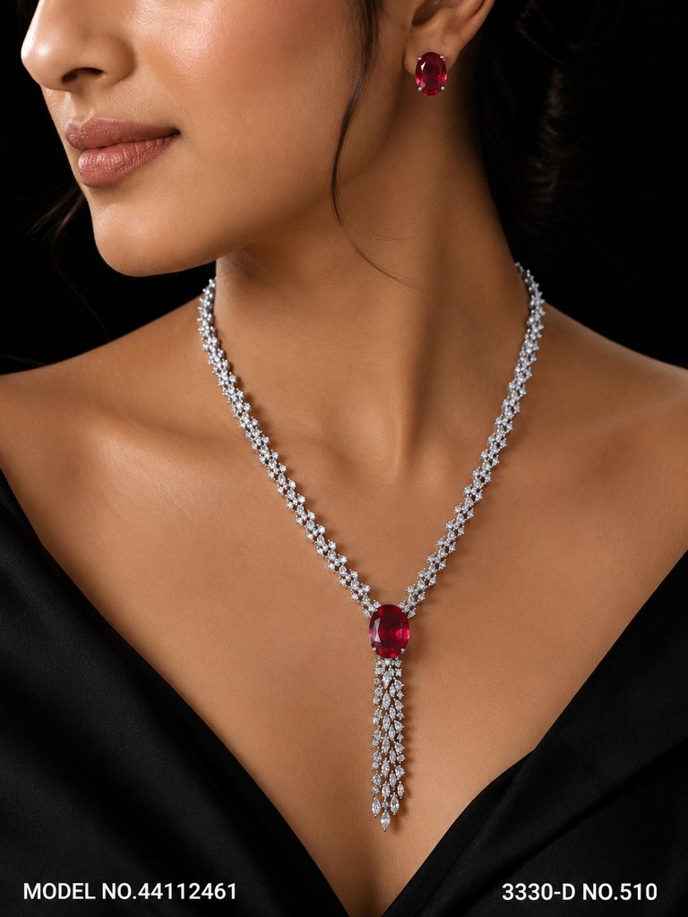 Cz Jewelry Set | Classic Pattern - Style 1 - Amaara World