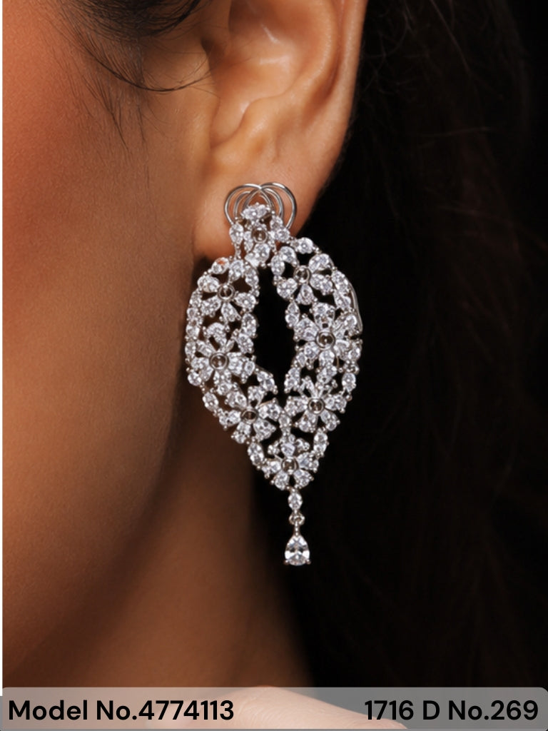 Real Zircon | Fashion AD Earrings - Style 1 - Amaara World