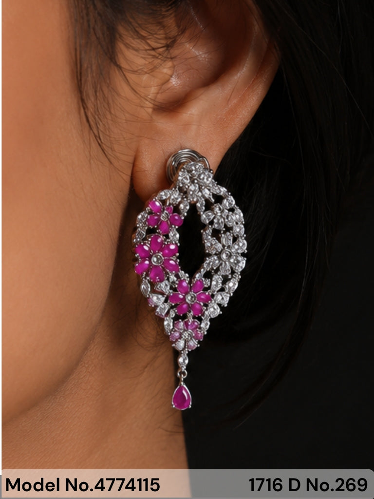 Real Zircon | Fashion AD Earrings - Style 3 - Amaara World