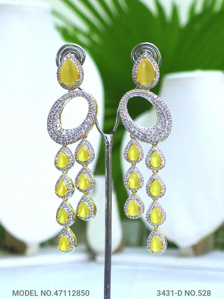 Classic yet Trendy | Cz Fashion Necklace Set - View 3