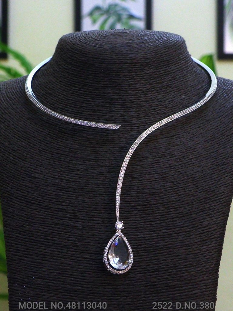 Classic Cz Necklace | Light Sets for All Occasions - View 2 - Amaara World