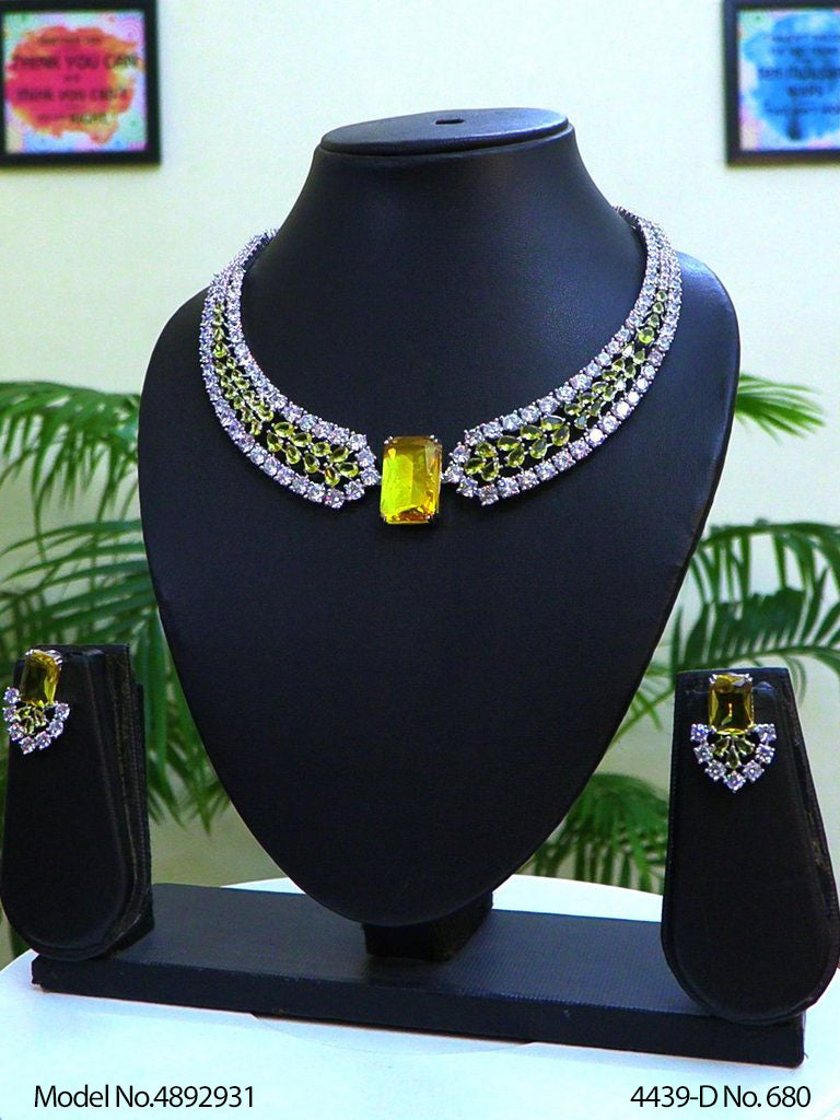 Gift Necklace Set in CZ - Amaara World