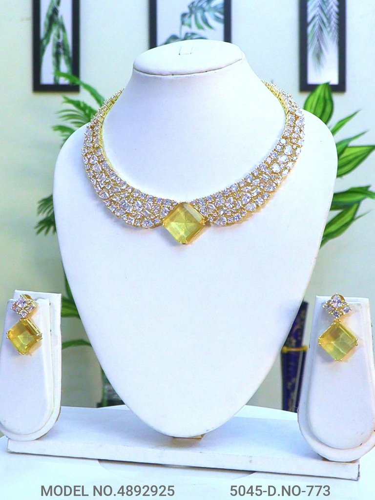 Imitation Diamond Cz Jewelry Set - Amaara World