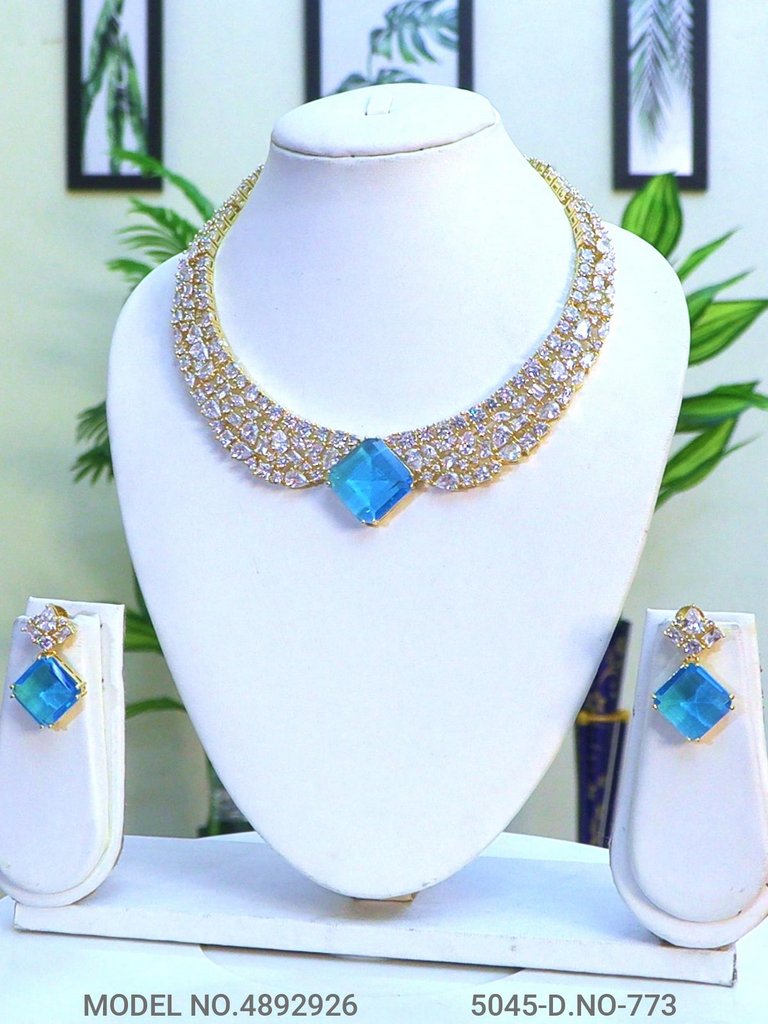 Artificial Diamond Cz Jewelry Set - Amaara World