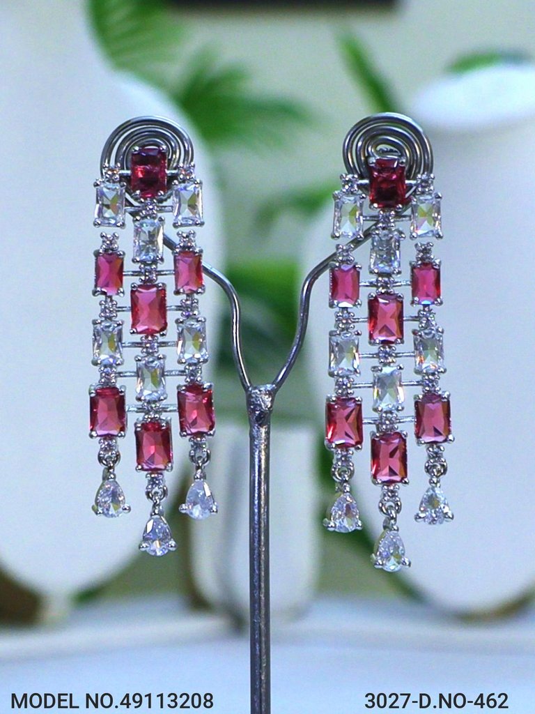 Light weighted CZ Necklace Set - View 3