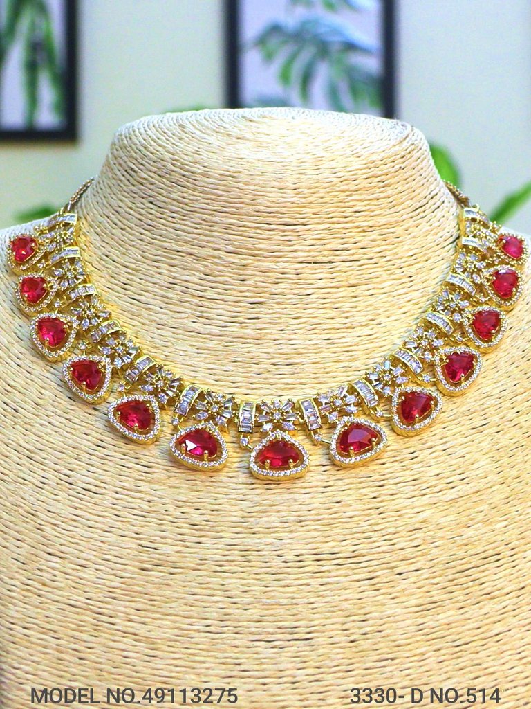 Made In India | Diamond Styled Jewellery Set - View 2