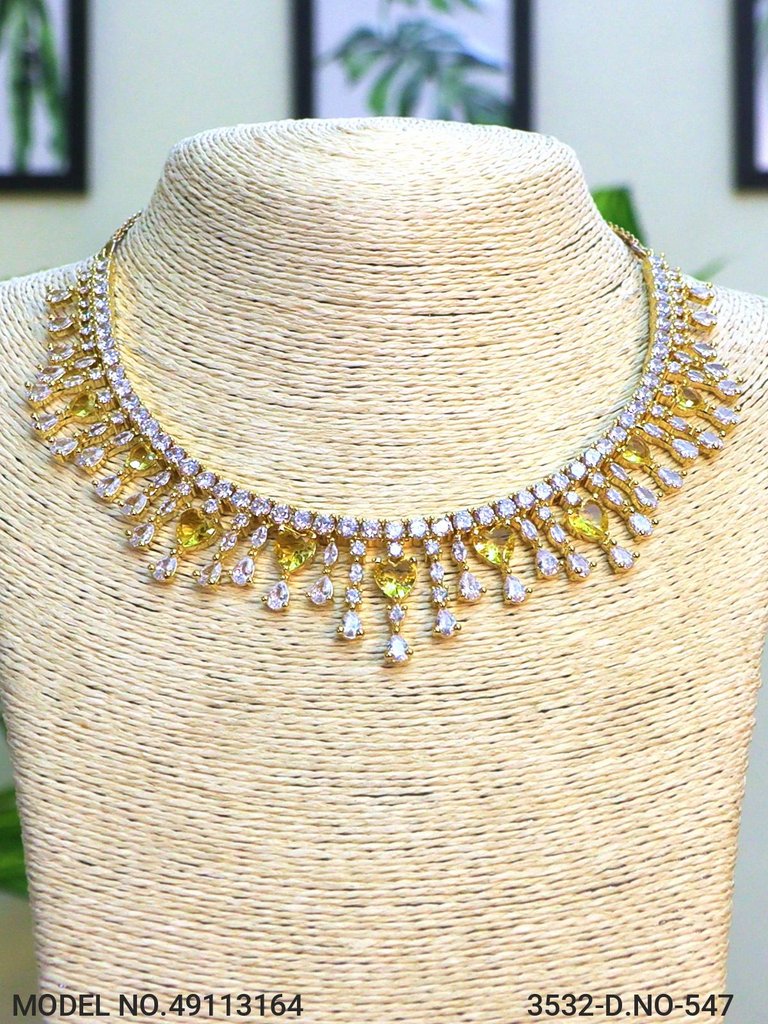 Made in India | Cz Necklace Set - View 2