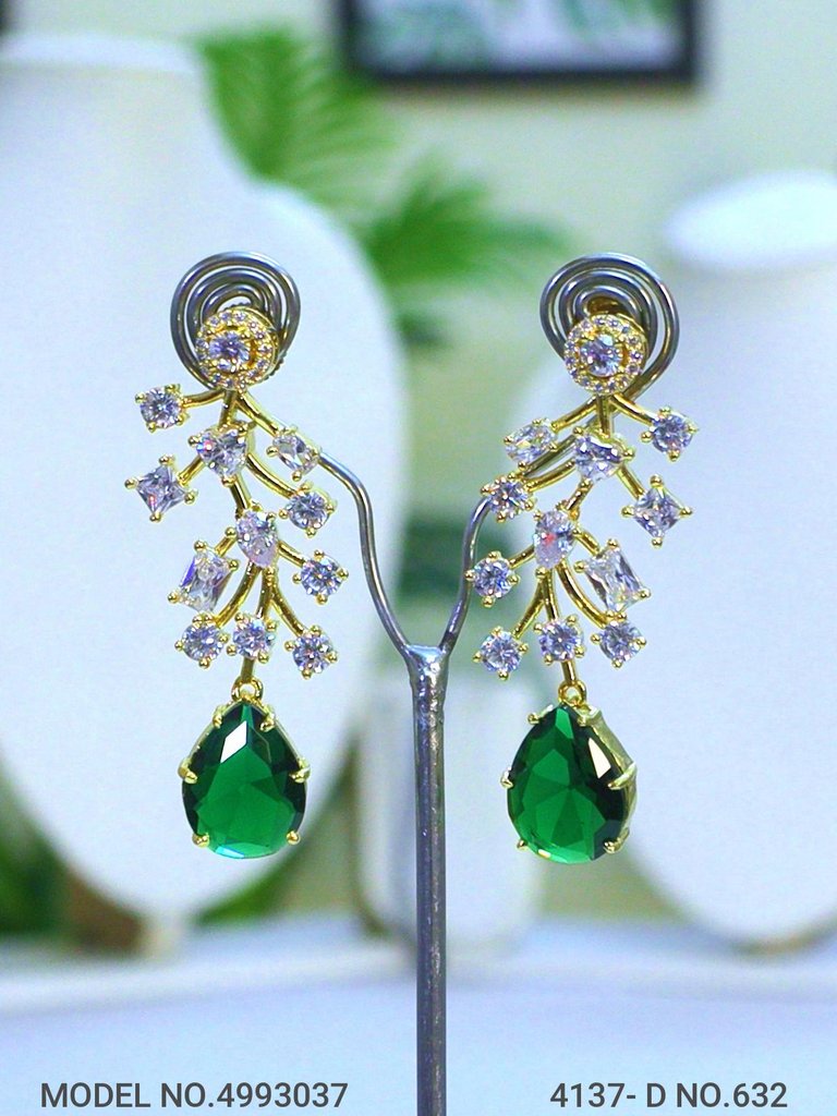 Traditional Design | American Diamond Jewelry Set - View 3 - Amaara World