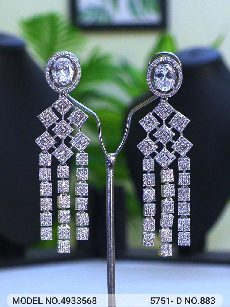 American Diamond Necklace Set - 4933568 - View 3