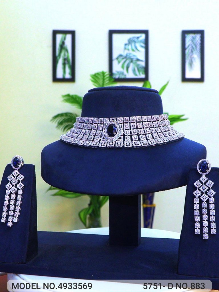 American Diamond Necklace Set - 4933568 - Color variant