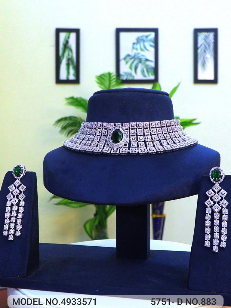 American Diamond Necklace Set - 4933568 - Color variant