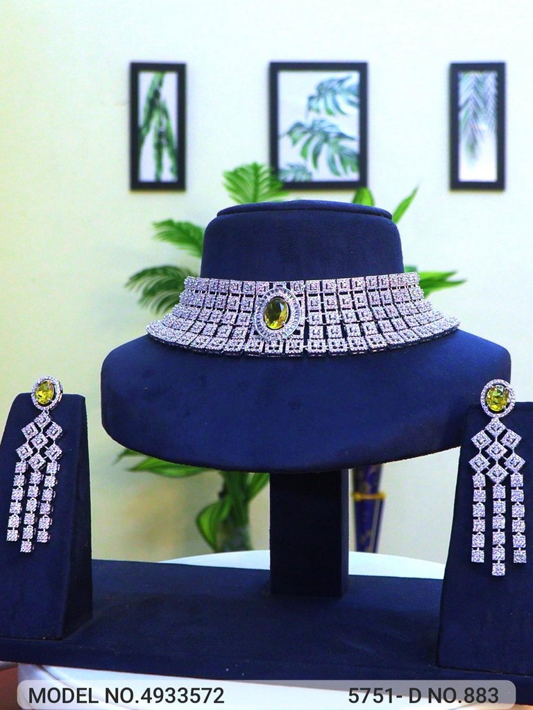 American Diamond Necklace Set - 4933568 - Color variant