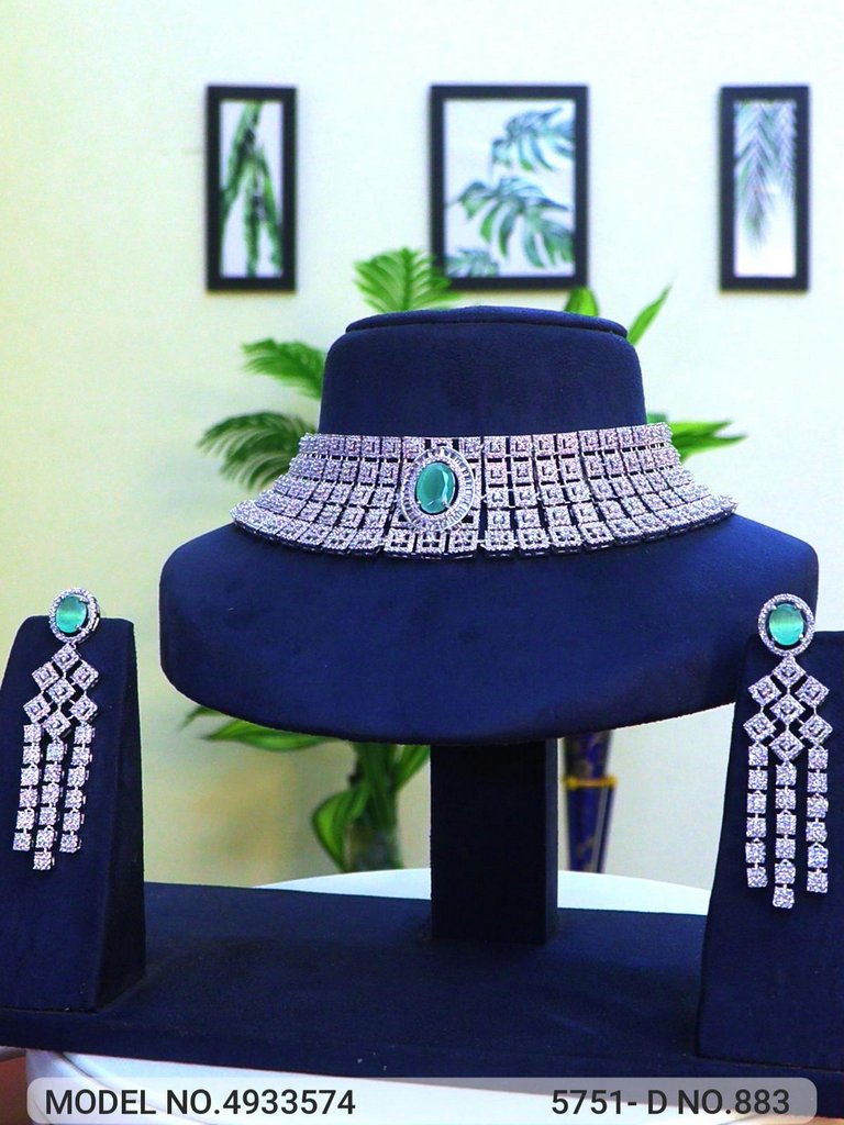 American Diamond Necklace Set - 4933568 - Color variant