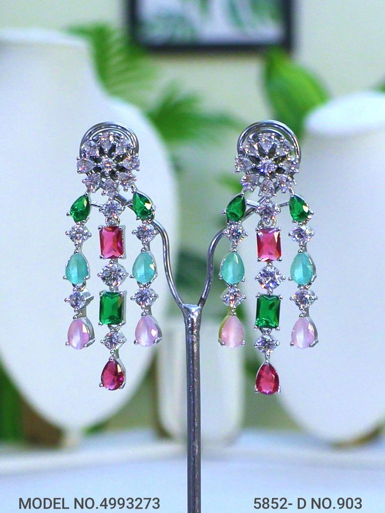 Artificial Diamond Cz Jewelry Set - View 3
