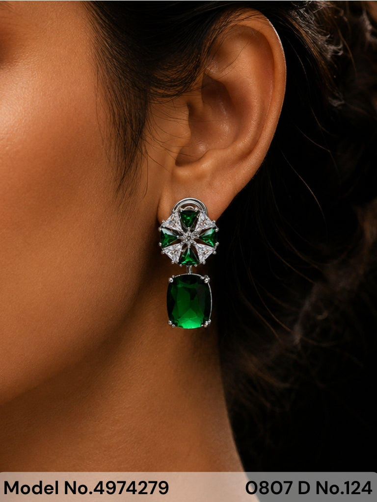 CZ Earrings - Style 2 - Amaara World
