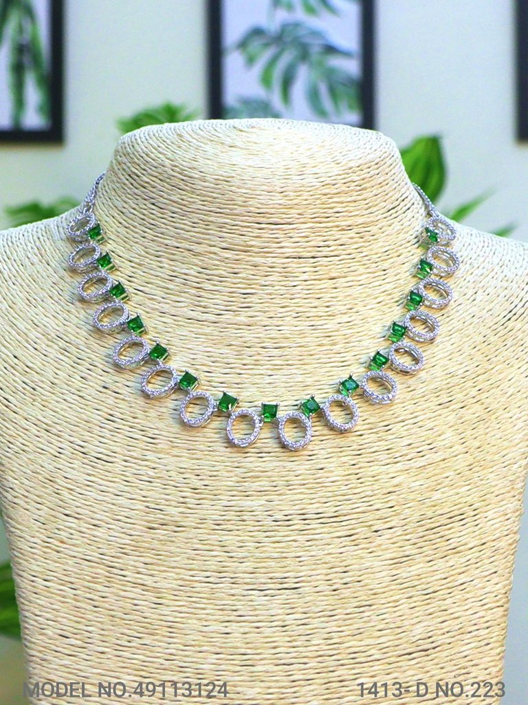 Original Cubic Zircon | Classic Necklace Set - View 2