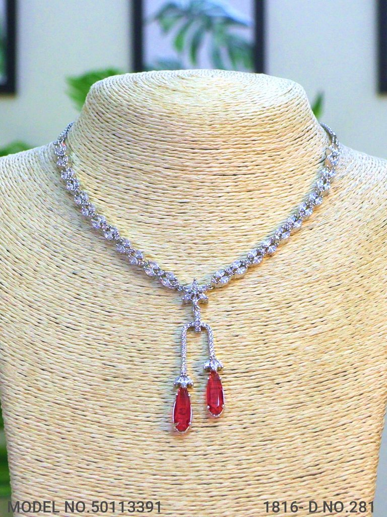 Classic Cz Jewelry Set with Earrings - View 2