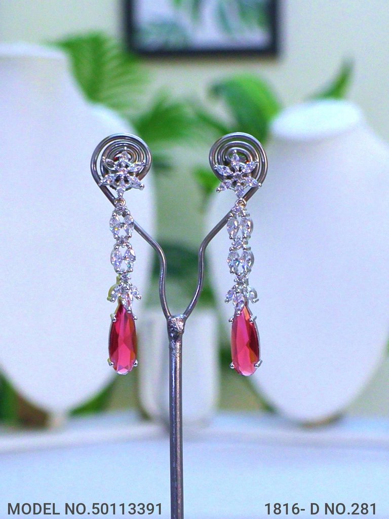 Classic Cz Jewelry Set with Earrings - View 3