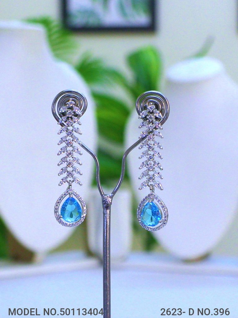 Light weighted CZ Necklace Set - View 3