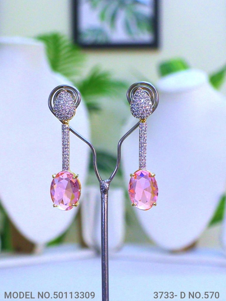 Classic Necklace | AD Jewellery | Handcrafted - View 3