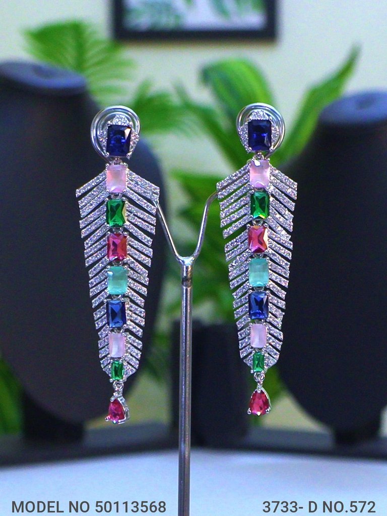 Classic Necklace | AD Jewellery | Handcrafted - View 3