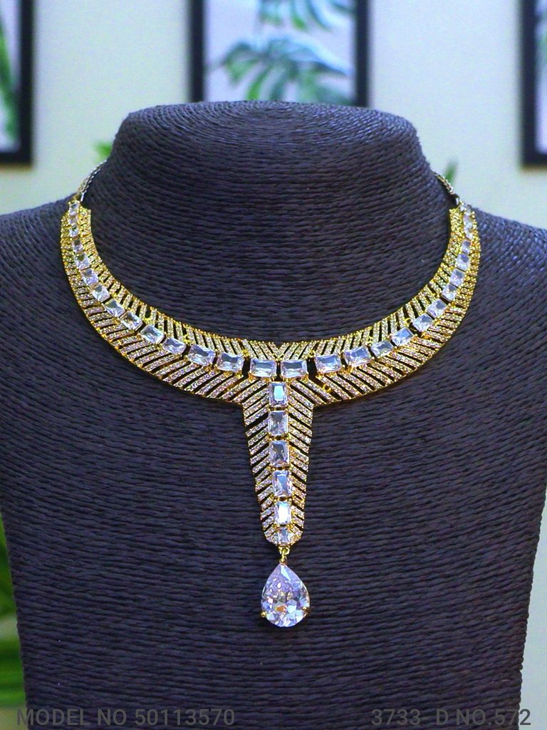 American Diamond Necklace Set | Wonderful Gift Item - View 2