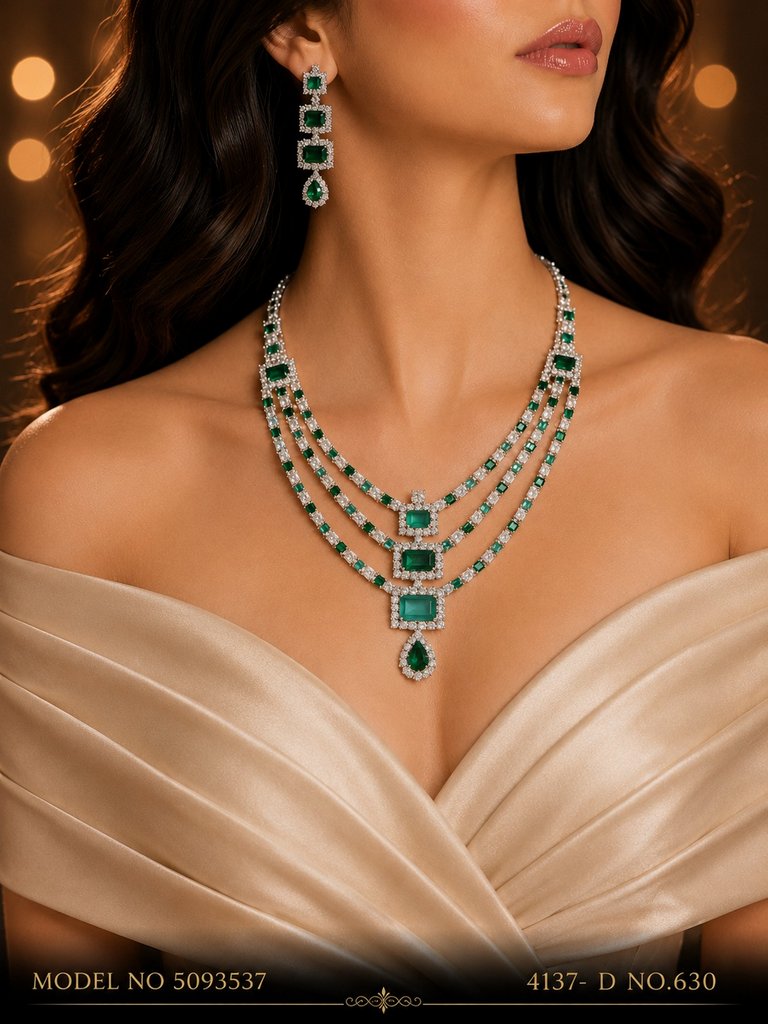 A Masterpiece | Handcrafted Traditional Jewellery Set - Style 2 - Amaara World