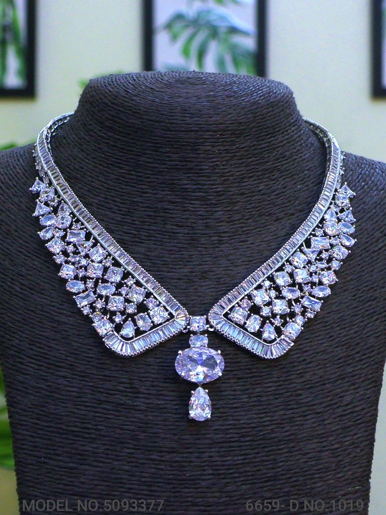Traditional Design | American Diamond Jewelry Set - View 2