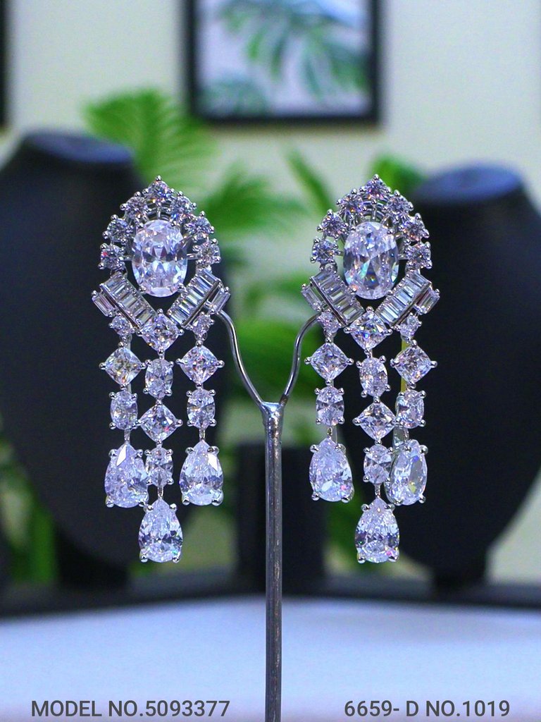 Traditional Design | American Diamond Jewelry Set - View 3