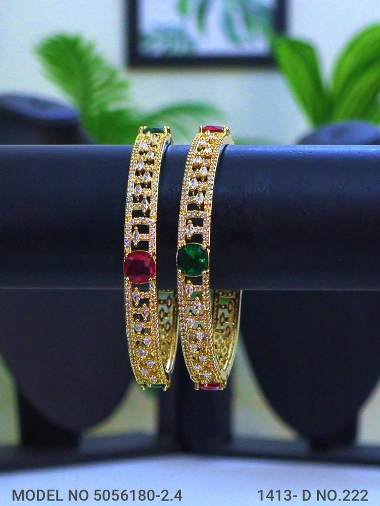 Bridal Bliss CZ Bangles - Amaara World USA - SKU 5056180