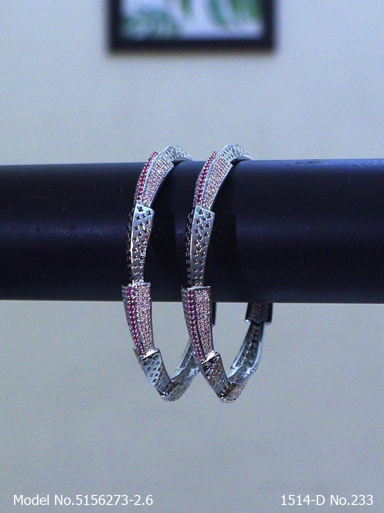 Golden Spark CZ Bangles - Amaara World USA - SKU 5156273