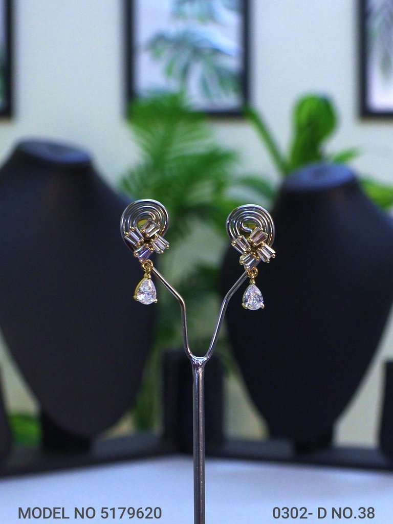 Crystal CZ Studs | Gift for your Wife - Style 9 - Amaara World