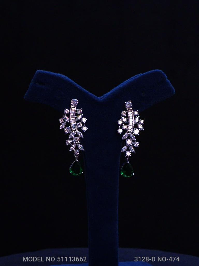 Cz Jewelry Set | Classic Pattern - View 3 - Amaara World