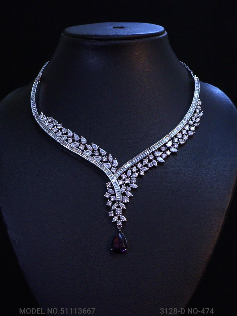 Made In India | Diamond Styled Jewellery Set - View 2