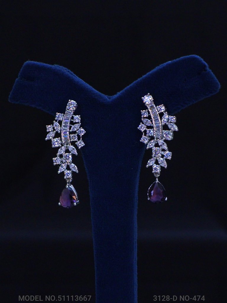 Made In India | Diamond Styled Jewellery Set - View 3