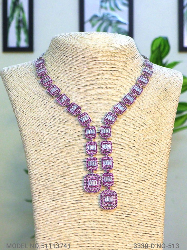 American Diamond Necklace Set | Wonderful Gift Item - View 2