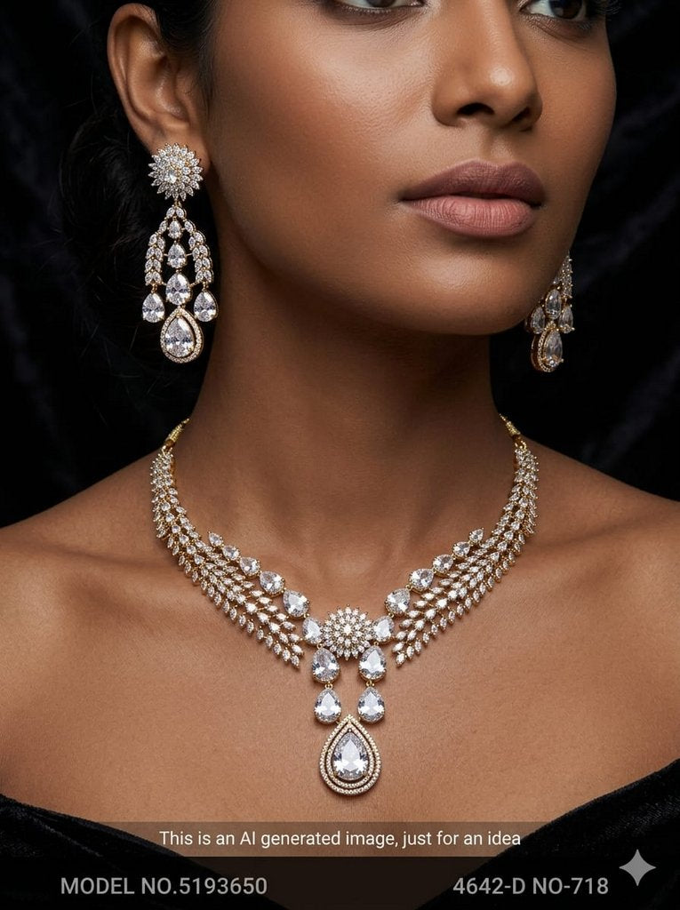 Original Cz Traditional Necklace - Amaara World