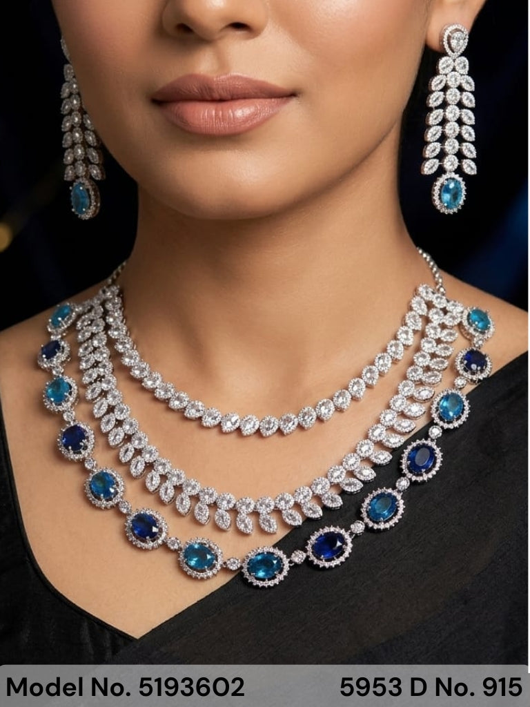 Original Zircon Necklace Set - Style 3 - Amaara World