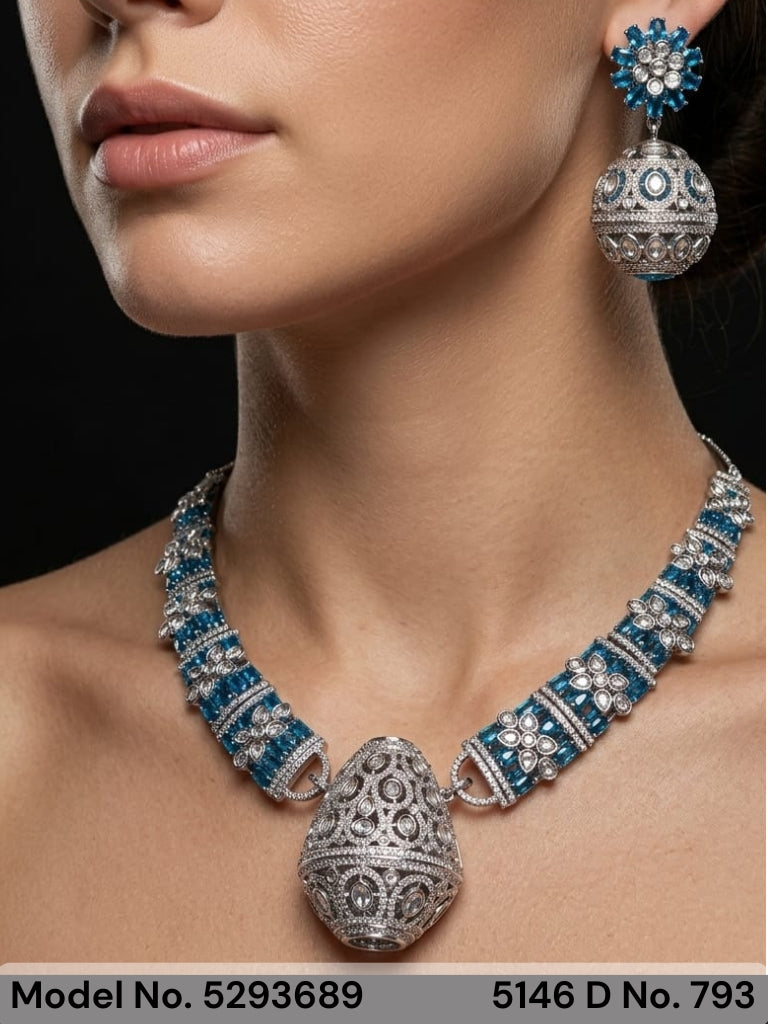 Traditional Cz Jewelry Sets - Style 7 - Amaara World