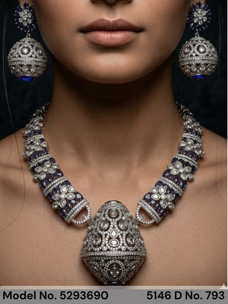 Traditional Cz Jewelry Sets - Style 8 - Amaara World