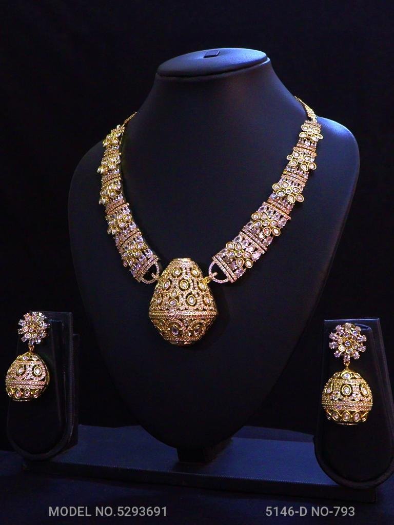 Traditional Zirconia Jewelry Set for Classy Women - View 2
