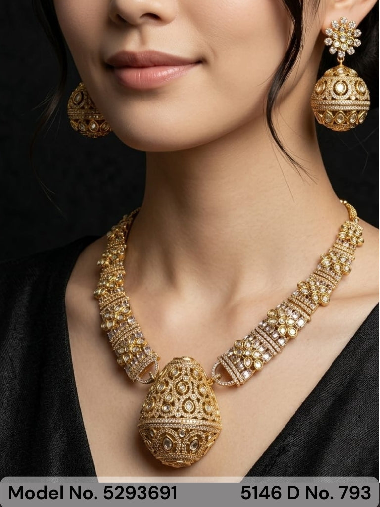 Traditional Zirconia Jewelry Set for Classy Women - Amaara World