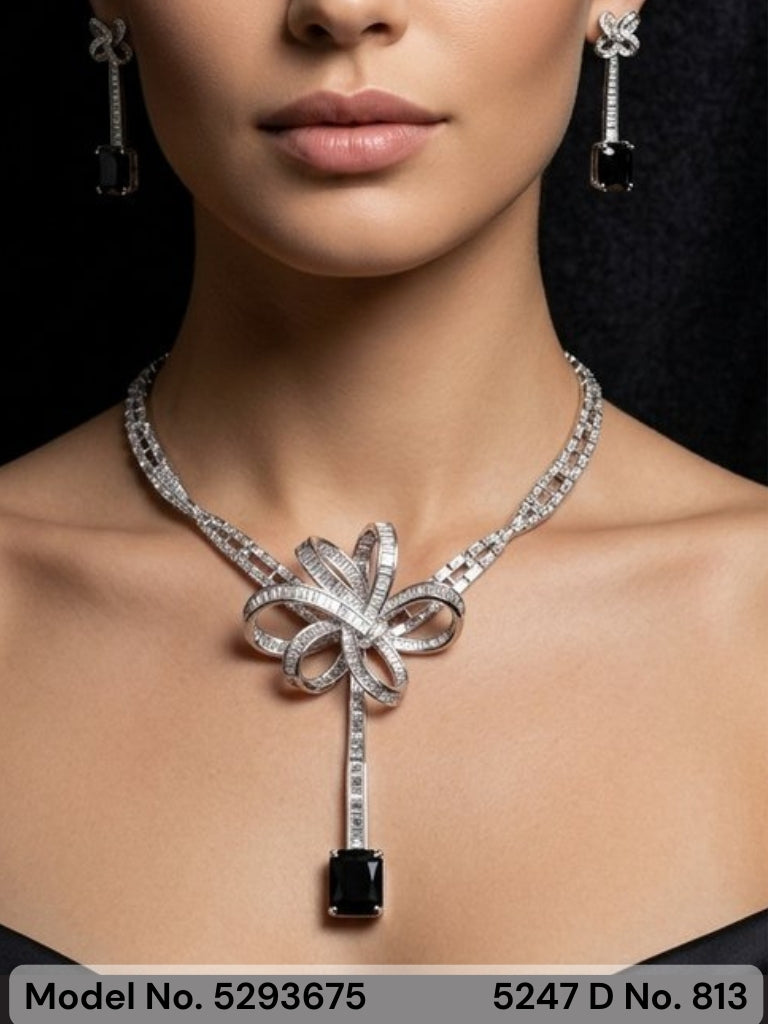 Handmade Traditional Masterpiece Zircon Jewelry Set - Style 3 - Amaara World