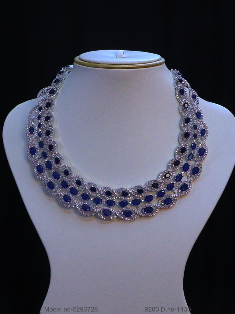 Original Zircon Necklace Set - View 2 - Amaara World