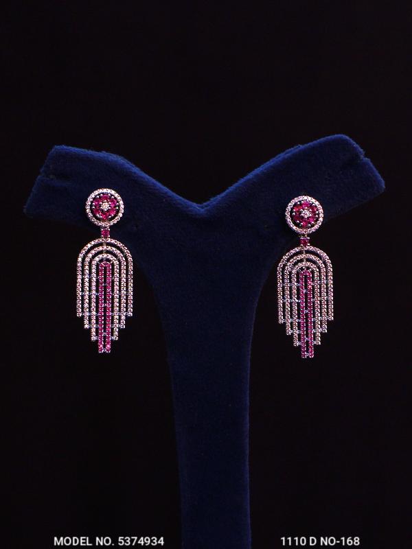 Statement Earrings with AD stones