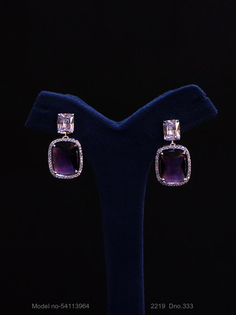 Light weighted CZ Necklace Set - View 3
